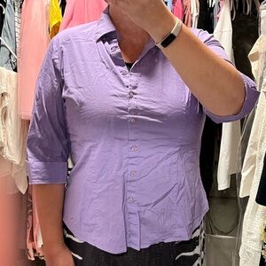 Women's Purple Button-Up Shirt
